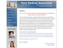 Tablet Screenshot of parkmedical.net